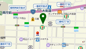 21時にアイス 松山大街道店の地図画像