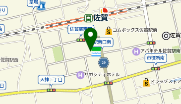 21時にアイス 佐賀駅前店の地図画像