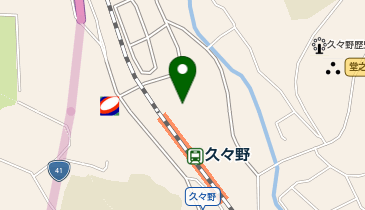 久々野公民館の地図画像