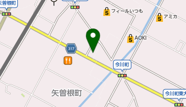 丸源ラーメン 西尾店の地図画像