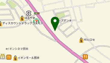 丸源ラーメン イオンモール熊本前店の地図画像