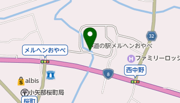 地域農産物売場 道の駅 メルヘンおやべの地図画像