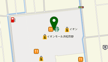 スターバックスコーヒー イオンモール浜松市野2階店の地図画像