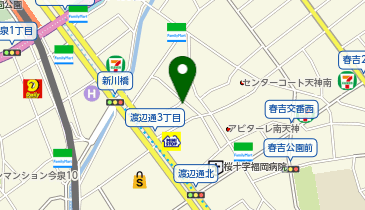 炉ばた 新川橋の地図画像