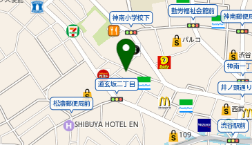 アーンドラ・ダイニング 渋谷の地図画像