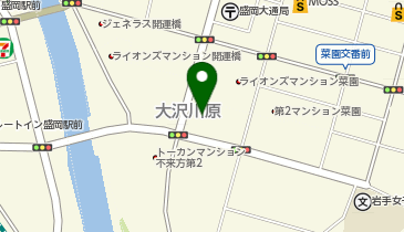 盛岡中央高等学校 単位制 盛岡駅前キャンパスの地図画像