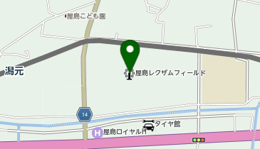 屋島レクザムフィールド(高松市屋島競技場)の地図画像