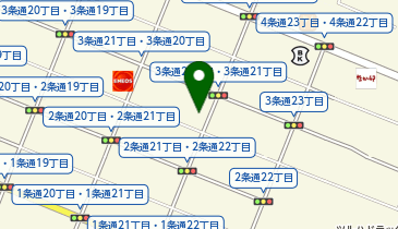 鰻の成瀬 旭川店の地図画像