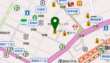アインネイル 静岡PARCO店の地図画像