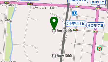 豊田市博物館の地図画像