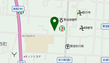 カーサプラチナ草加の地図画像