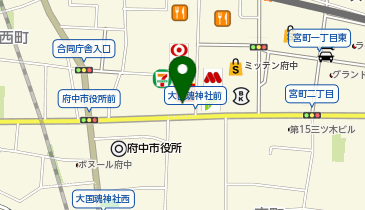 府中けやきテラスの地図画像