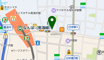 カラオケの鉄人 コラボミックス 大阪なんば店の地図画像