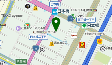 VENEX Recovery Lab(ベネクス リカバリー ラボ) 日本橋の地図画像