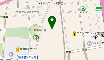 ガーデンズ うめきたの地図画像