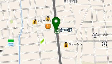 鶴橋粉舗てこや 針中野駅前店の地図画像