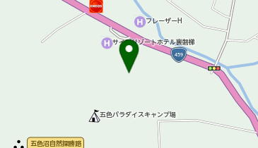 五色沼入口観光プラザ(裏磐梯観光協会事務所)の地図画像