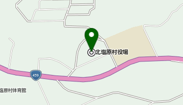 北塩原村役場の地図画像