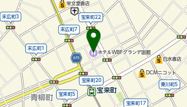 ホテルエノエ函館の地図画像