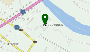 常陽建設ふじしろ図書館の地図画像