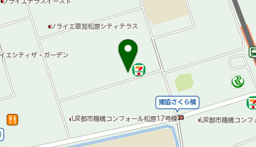 アイセイハート薬局 獨協大学前駅店の地図画像