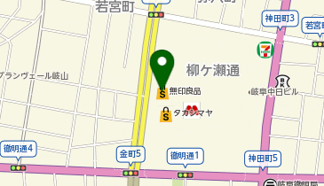 恵那川上屋 栗市栗座 柳ヶ瀬店の地図画像