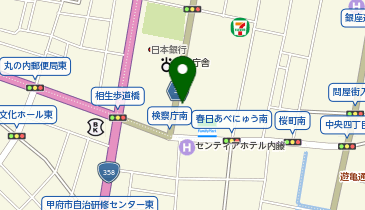 東京海上日動火災保険株式会社 山梨・営業課の地図画像