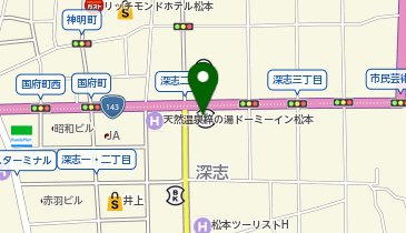 東京海上日動火災保険株式会社 松本営業第三支社の地図画像