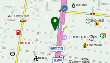 東京海上日動火災保険株式会社 高松・法人営業課の地図画像