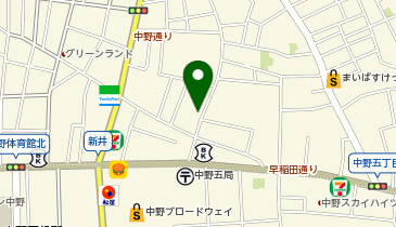メナードフェイシャルサロン 中野新井の地図画像