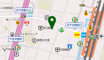 羅心盤 北千住店の地図画像