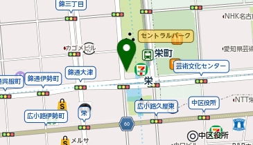 先斗入ル 栄 森の地下街店の地図画像