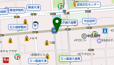 ラフィネ 栄 森の地下街店の地図画像