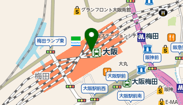 オーバーエクセレント 大丸梅田店の地図画像