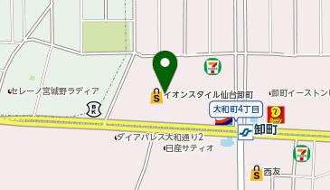 楽天モバイル イオンスタイル仙台卸町店の地図画像