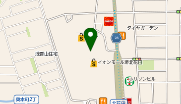 銀座コージーコーナー イオン境北花田の地図画像