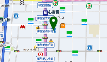 Be! JUICE & SANDWICH(ビー ジュース アンド サンドイッチ) 大丸心斎橋店の地図画像