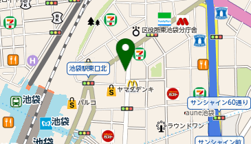 ヒロ銀座ヘアーサロン 池袋東口店の地図画像