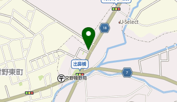 手造りうどん楽々の地図画像