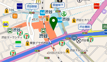 トリー バーチ 渋谷スクランブルスクエアの地図画像