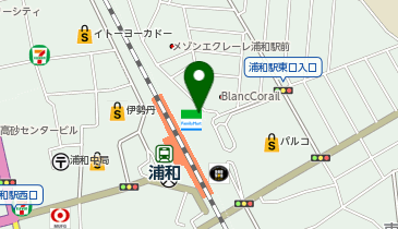 サンキューフット 浦和店の地図画像