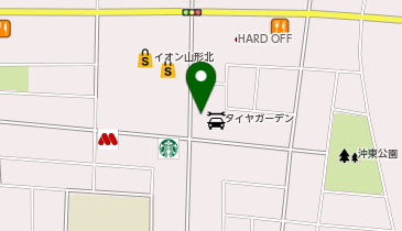 130&deg;の癒し 山形本店の地図画像