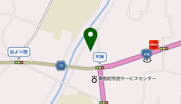 JA徳島県 グリーン美馬の地図画像