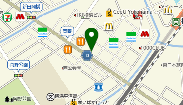 タクティブ 横浜店の地図画像