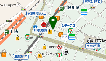 nail salon TN(ネイルサロンティーエヌ) TSUTAYABOOKSTORE川崎駅前店の地図画像