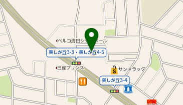 nail salon TN(ネイルサロンティーエヌ) TSUTAYA美しが丘店の地図画像