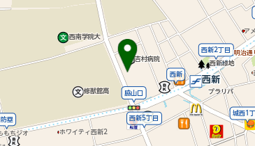 鰻の成瀬 西新店の地図画像