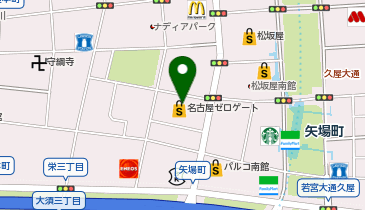 ゴルフパートナー ヴィクトリアゴルフ名古屋栄店の地図画像