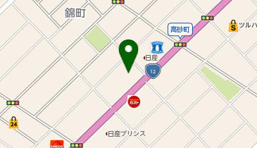 鰻の成瀬 江別店の地図画像