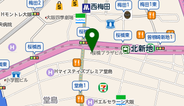 ECCジュニア 大阪センターの地図画像